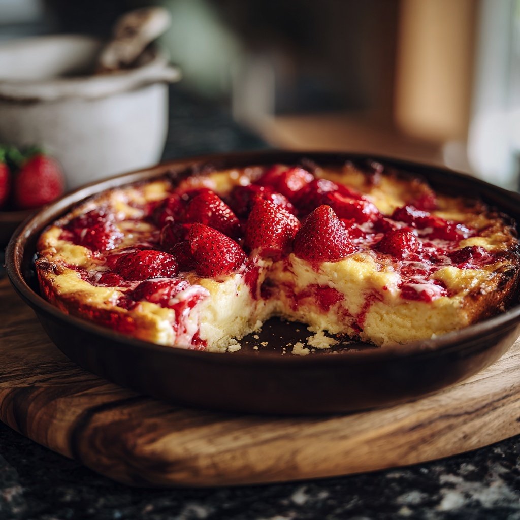 Erdbeer Pudding Kuchen Vom Blech