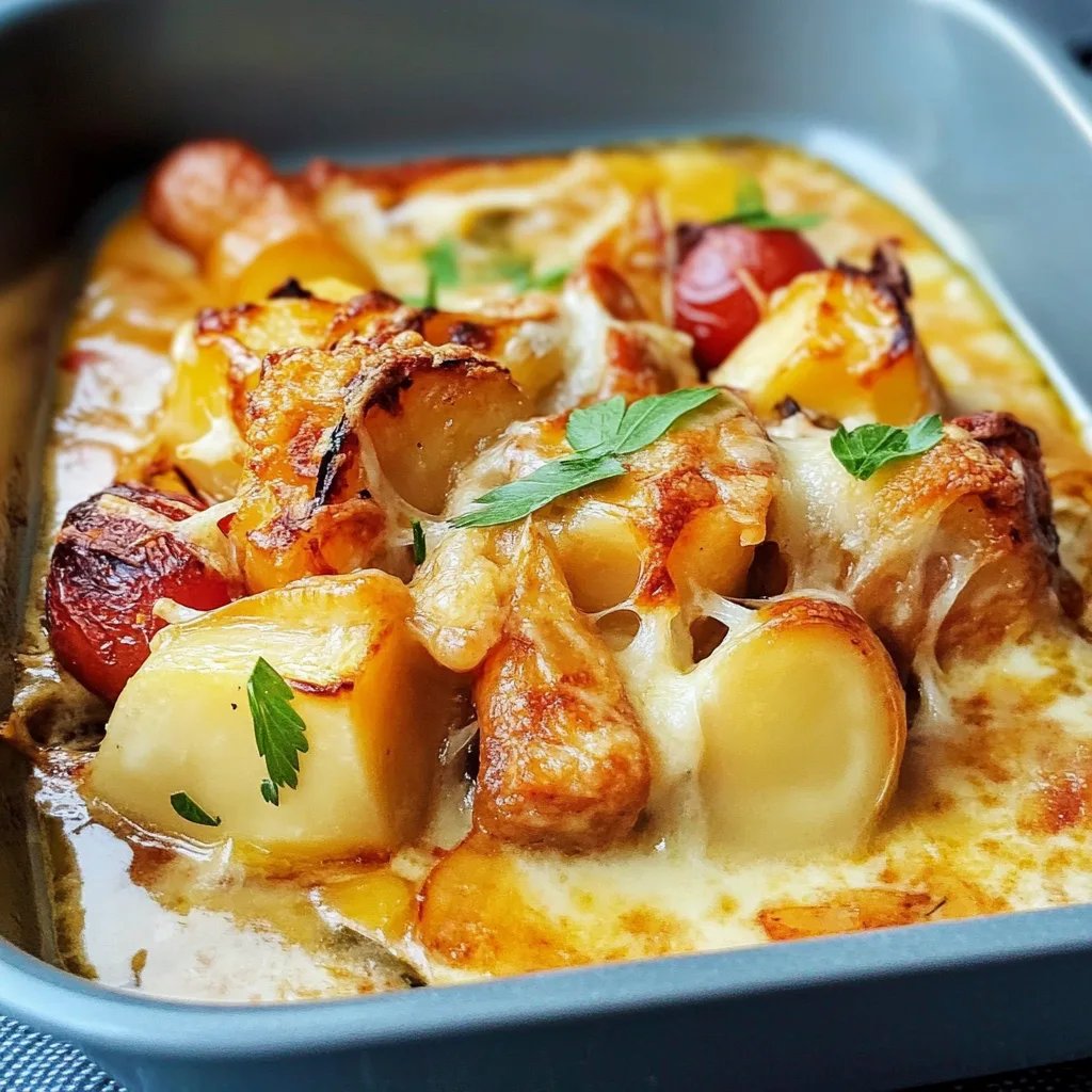 Kartoffelauflauf mit Hähnchen