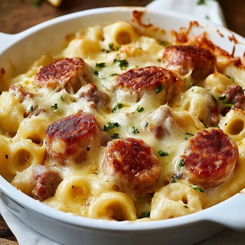 Käsenudeln mit Fleischwurst