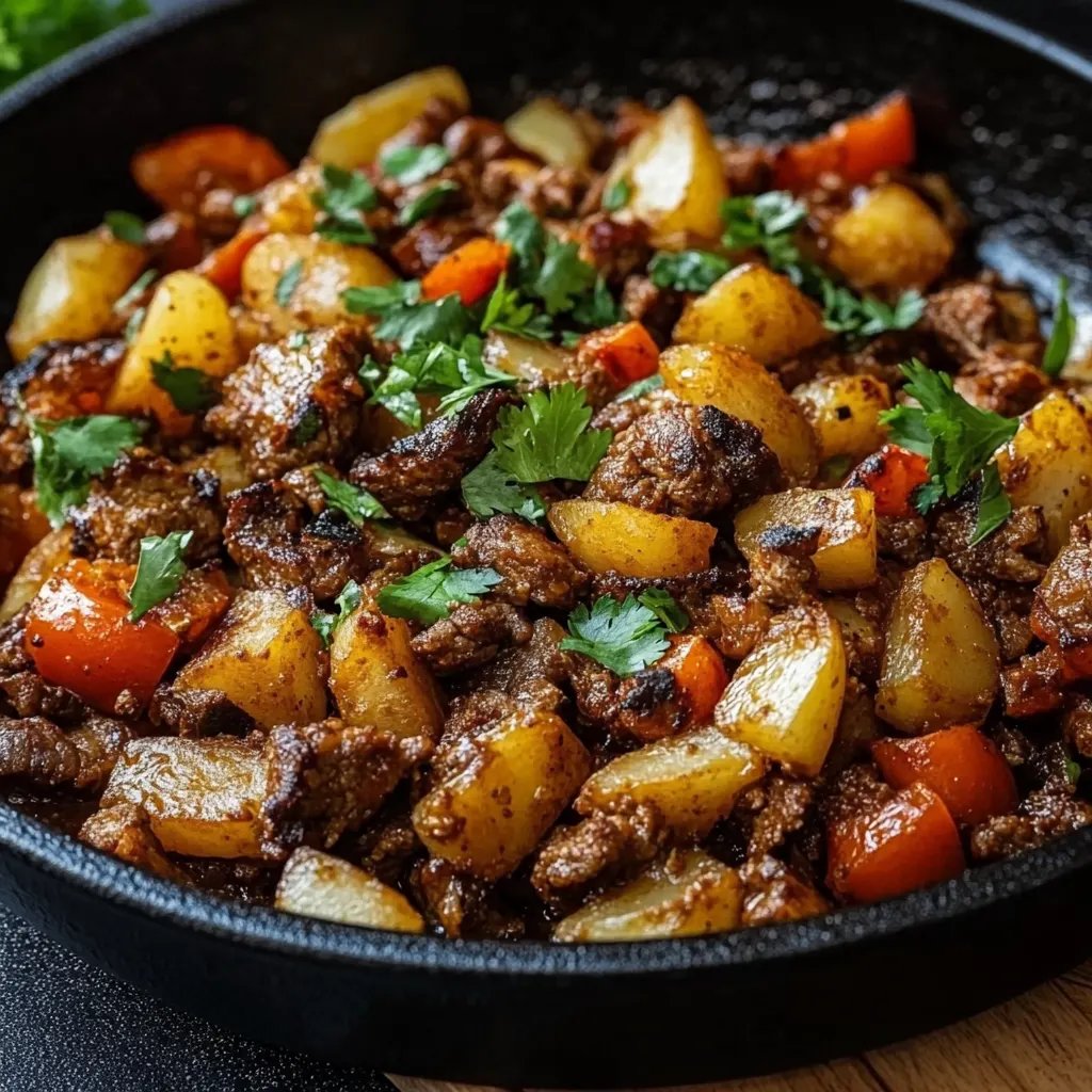 Mexikanische Hackfleisch-Pfanne mit Kartoffeln