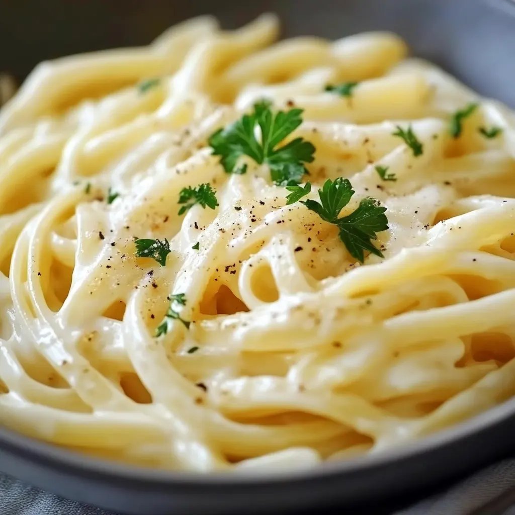 Nudeln in Käse Sahne Soße