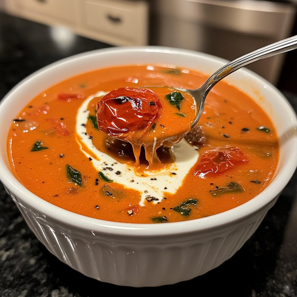Tomatensuppe mit Ofentomaten