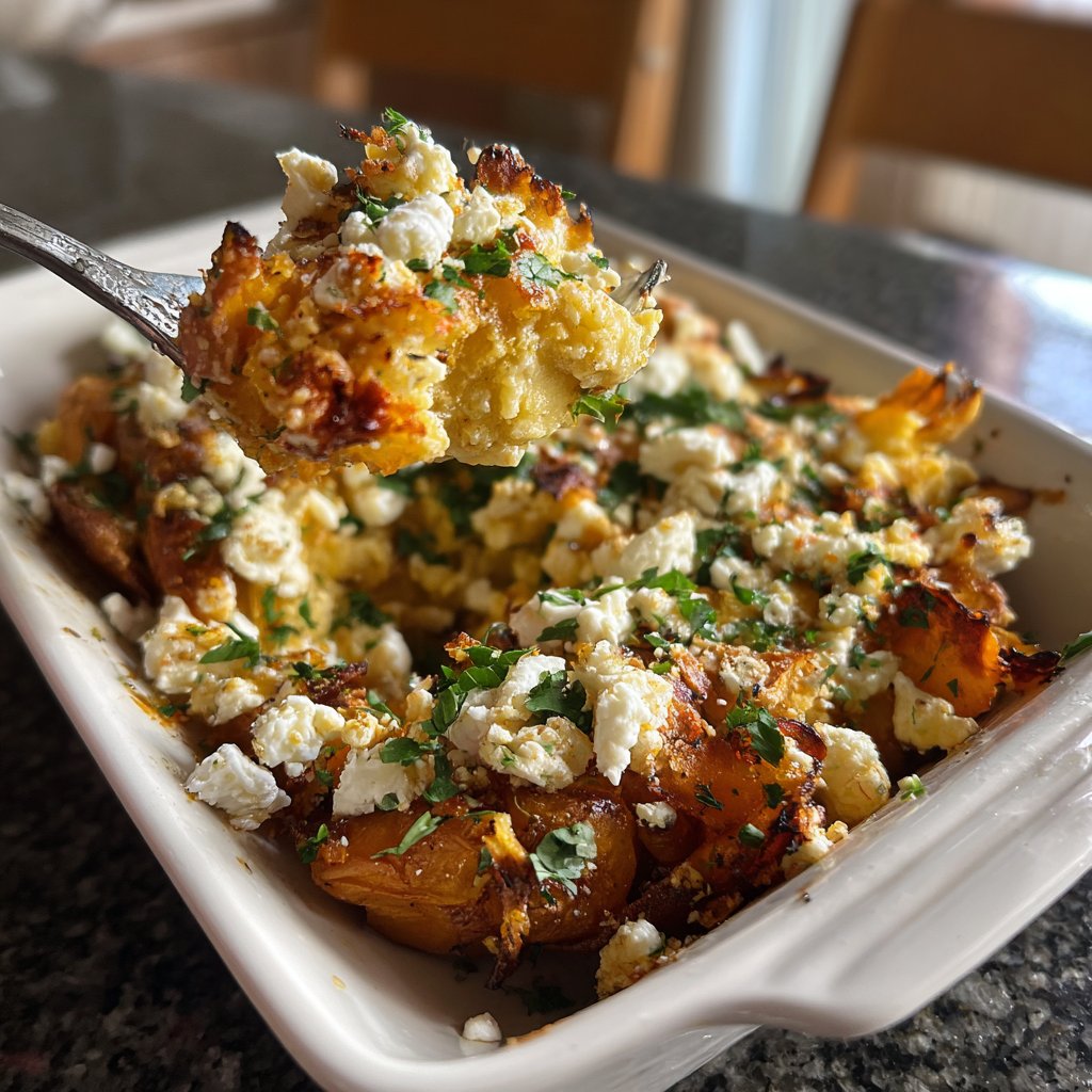 Gefüllte Süßkartoffeln mit Feta