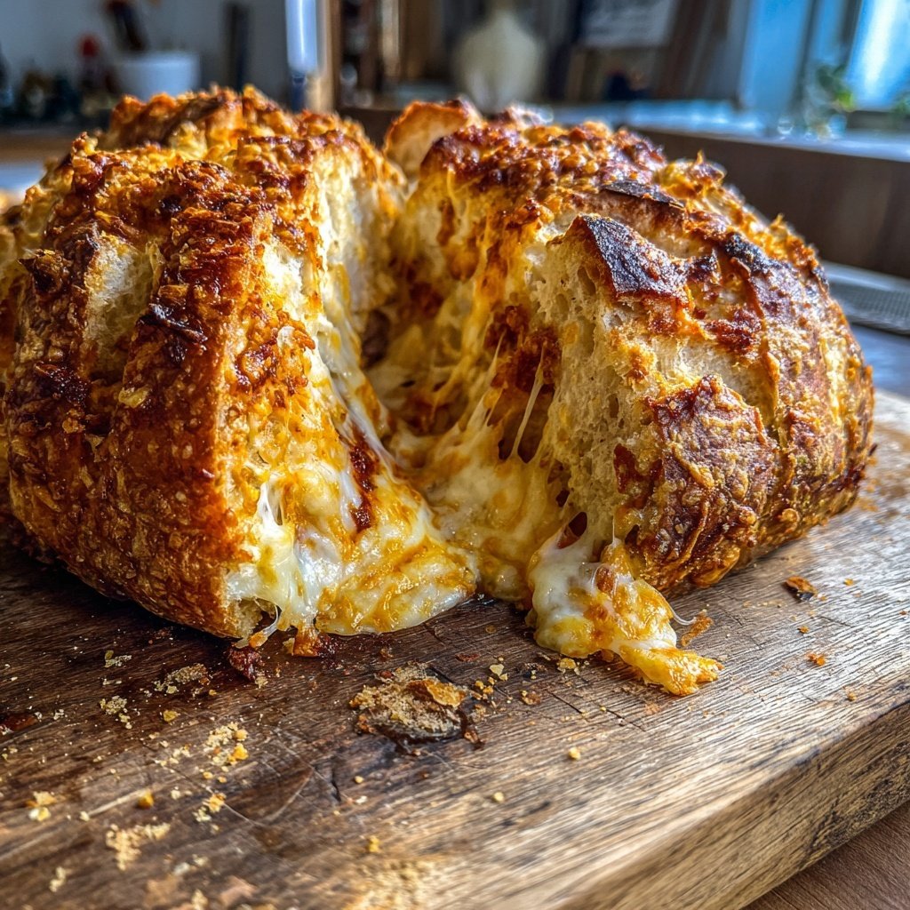 Zupfbrot Mit Käse Kruste