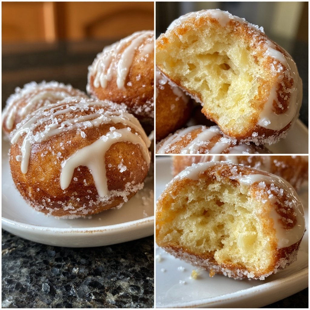 Quarkbällchen aus dem Backofen