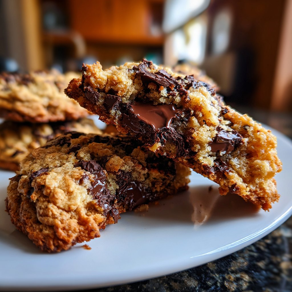 Cookies mit dunkler Schokolade