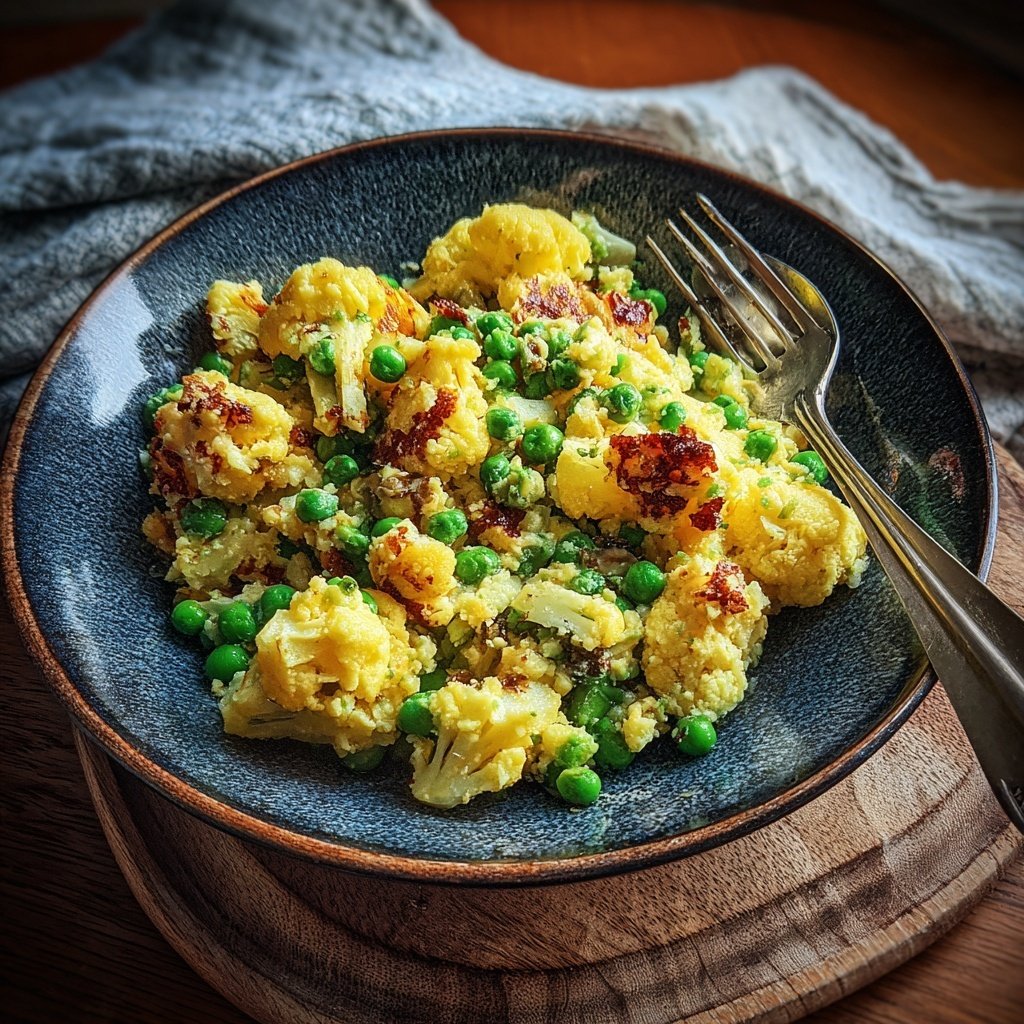 Blumenkohl Reis Mit Erbsen
