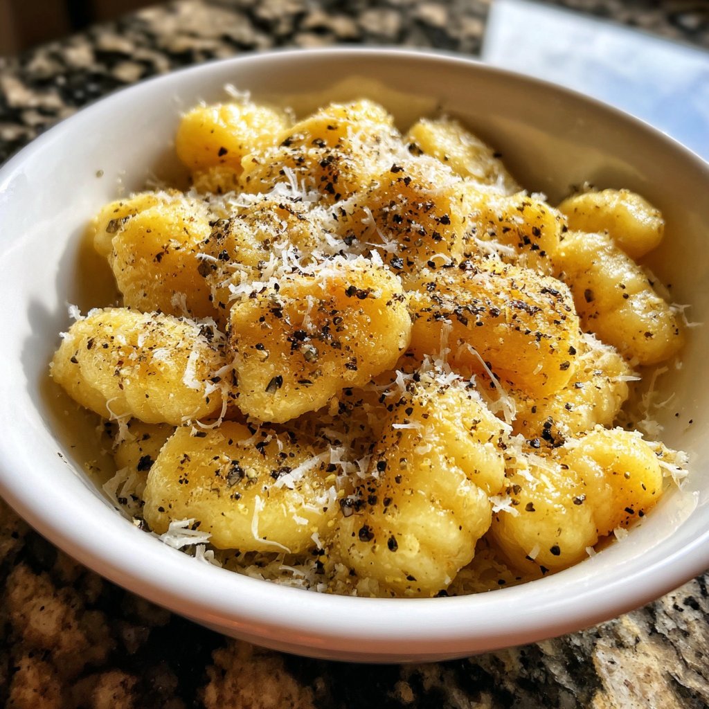 Gnocchi mit Trüffelöl und Parmesan
