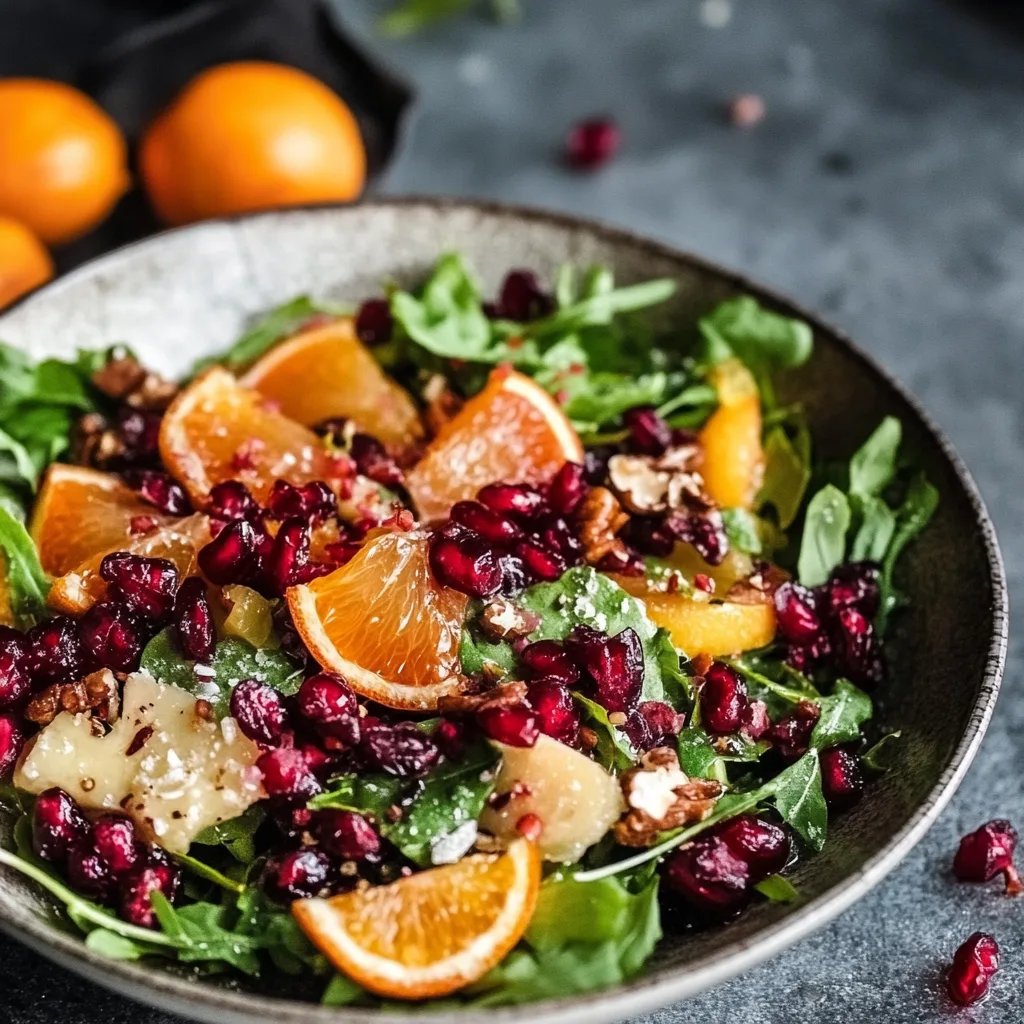 Wintersalat mit Granatapfel und Orangen