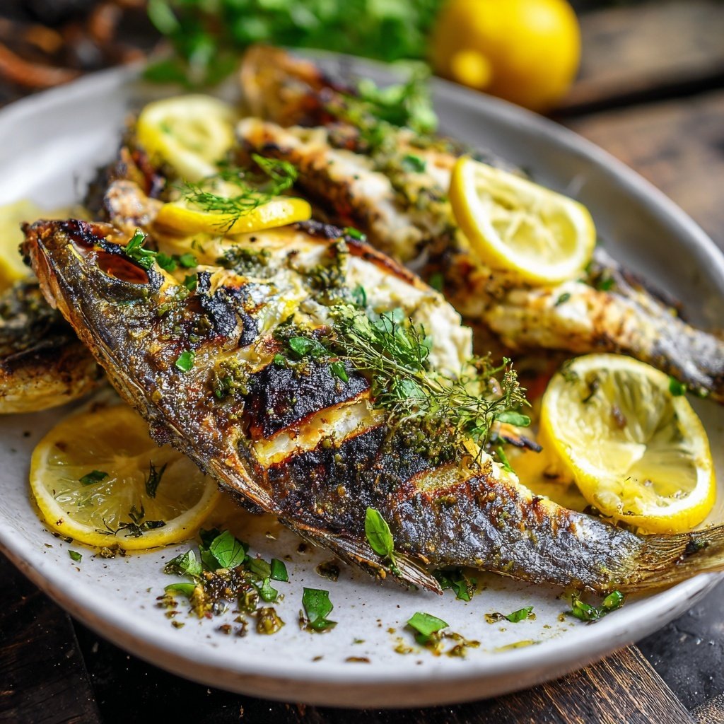 Gesund & Leicht Zitronen-Gegrillter Fisch