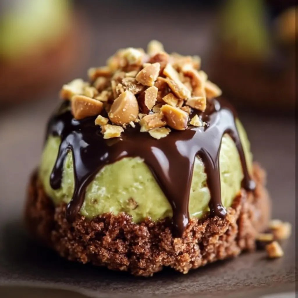 Pistazien-Kokos-Makronen mit dunkler Schokolade