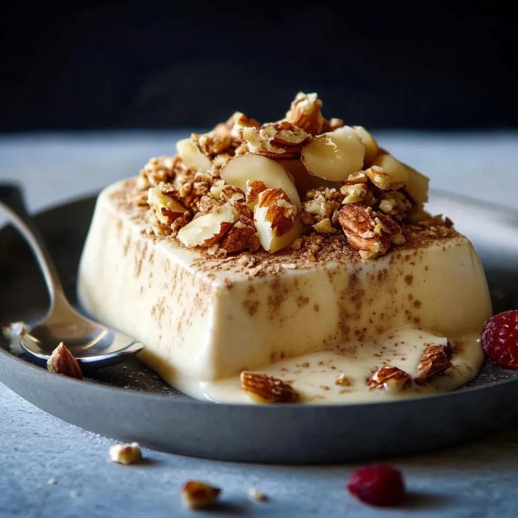 Zimtparfait mit Mandelkrokant