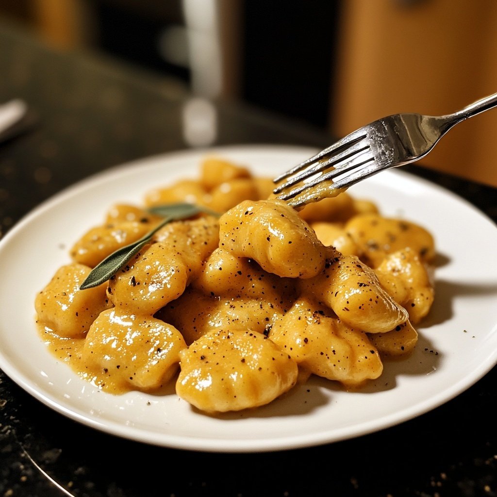 Gnocchi mit Kürbissauce