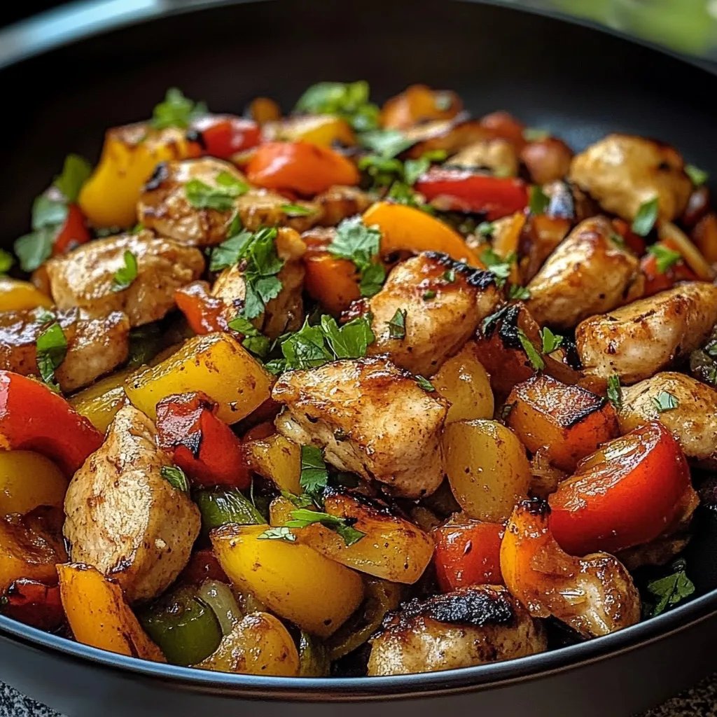 Low Carb Gemüsepfanne mit saftigem Geflügel