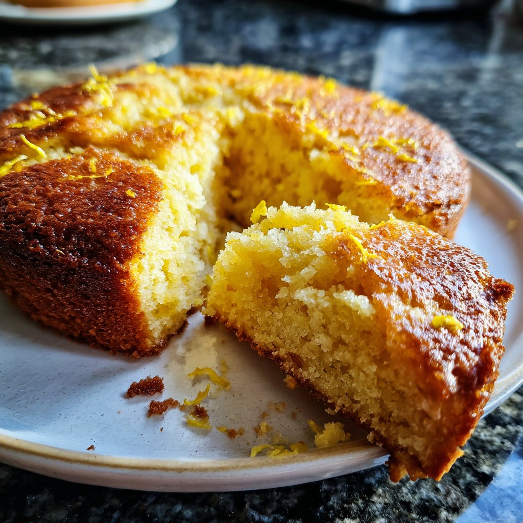 Zitronenkuchen ohne Zucker