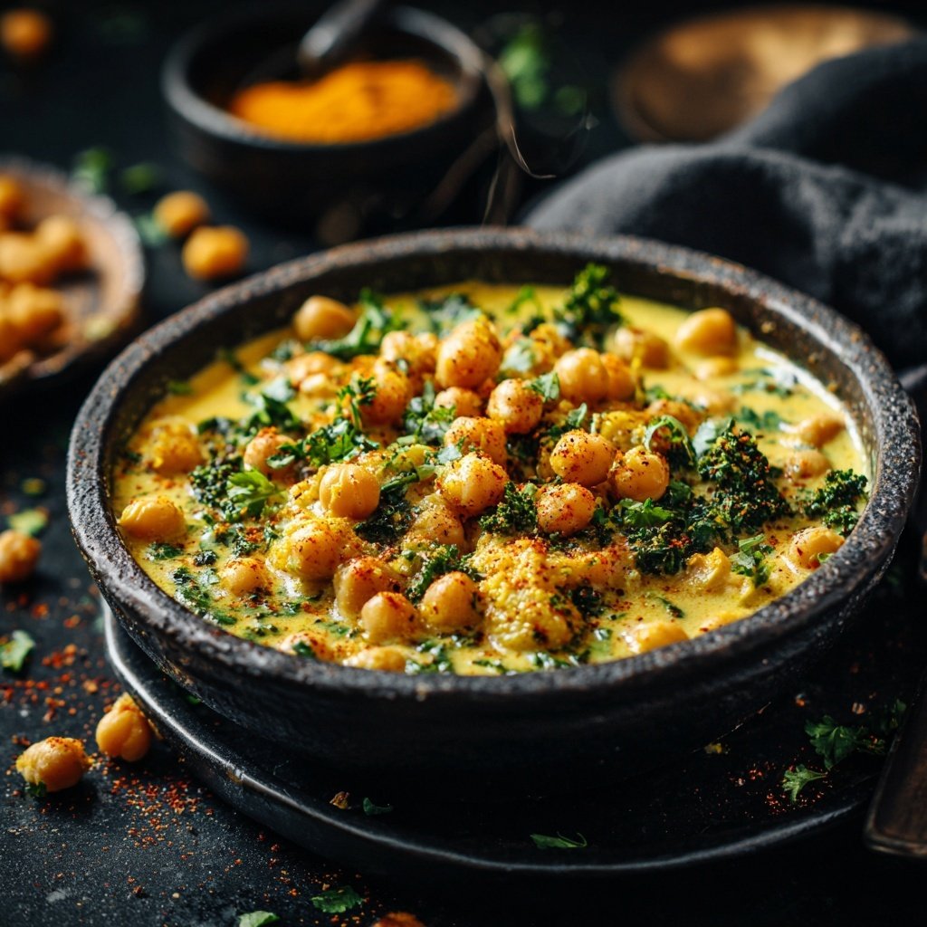 Blumenkohl Kichererbsen Curry Würzig