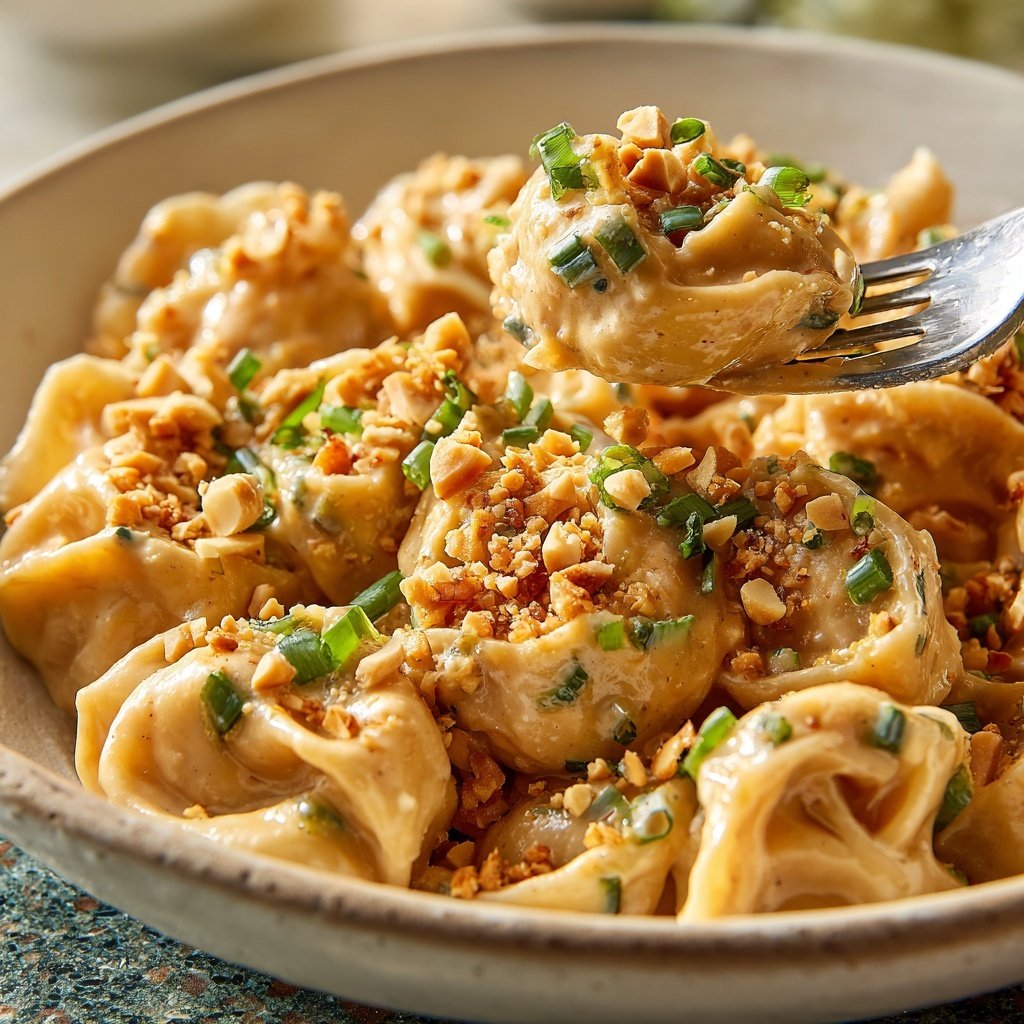 Reisnudeln mit Erdnusssauce