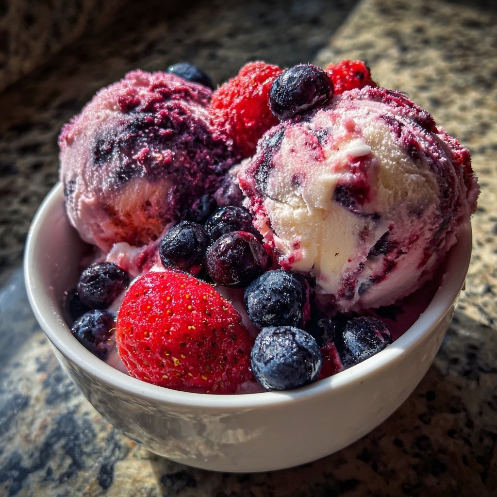 Eis Selber Machen Mit Beerenmix