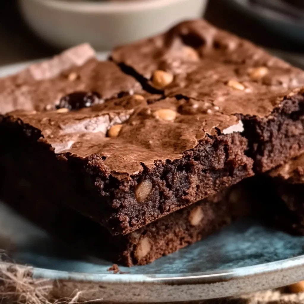 Dekadente hausgemachte Brownies